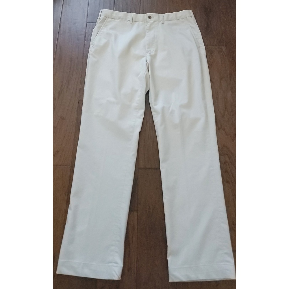 Polo Ralph Lauren Men's Blue Label Beige Chino Khaki Prospect Pants Size 34x32‎